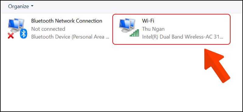 Chọn mục Wi-fi.